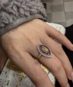 1ct Marquise （fancy） Diamond Ring , 18K Gold - 图片 2