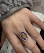 1ct Marquise （fancy） Diamond Ring , 18K Gold