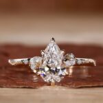 2.13ct Lab-Grown Pear Diamond Ring | D VS1 | 18K Gold Vintage