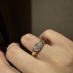 Stunning Marquise-Cut Bezel Ring | 18K Gold Lab Grown Diamond