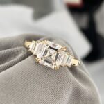 2-Carat  Lab-Grown Asscher Diamond Ring (VS1 Clarity, 14K Yellow Gold)