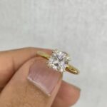 1.34ct Cushion-Cut Solitaire Ring with Eight-Prong Setting